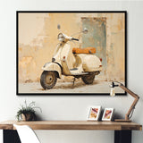 Vintage Scooter Adventures - Scooter Canvas Wall Art