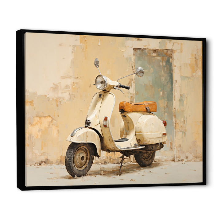 Vintage Scooter Adventures - Scooter Canvas Wall Art