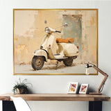 Vintage Scooter Adventures - Scooter Canvas Wall Art