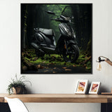 Scooter Serenity Forest Adventure - Scooter Canvas Wall Art