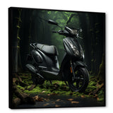 Scooter Serenity Forest Adventure - Scooter Canvas Wall Art