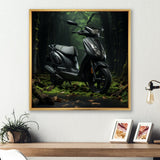 Scooter Serenity Forest Adventure - Scooter Canvas Wall Art