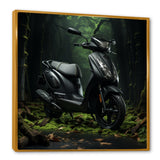 Scooter Serenity Forest Adventure - Scooter Canvas Wall Art