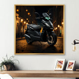 Scooter Serenity City Adventure - Scooter Canvas Wall Art
