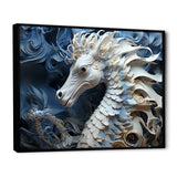 Underwater Seahorse Elegance - Seahorse Living Room Wall Art