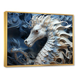 Underwater Seahorse Elegance - Seahorse Living Room Wall Art