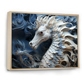 Underwater Seahorse Elegance - Seahorse Living Room Wall Art