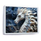 Underwater Seahorse Elegance - Seahorse Living Room Wall Art