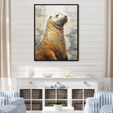 Magnificent Sea Lion - Sea Lion Canvas Wall Art