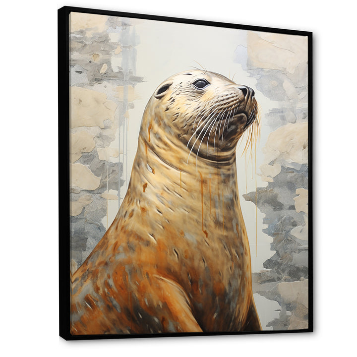 Magnificent Sea Lion - Sea Lion Canvas Wall Art