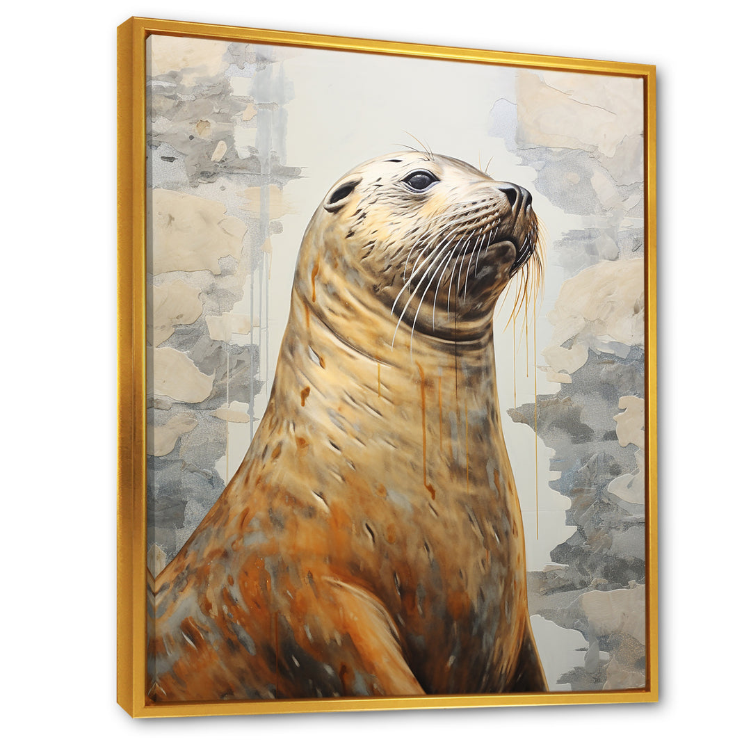Magnificent Sea Lion - Sea Lion Canvas Wall Art