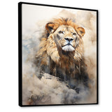 Majestic King Of Lions - Lion Canvas Wall Art