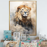 Majestic King Of Lions - Lion Canvas Wall Art
