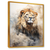 Majestic King Of Lions - Lion Canvas Wall Art