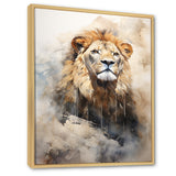 Majestic King Of Lions - Lion Canvas Wall Art