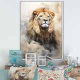 Majestic King Of Lions - Lion Canvas Wall Art