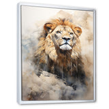 Majestic King Of Lions - Lion Canvas Wall Art