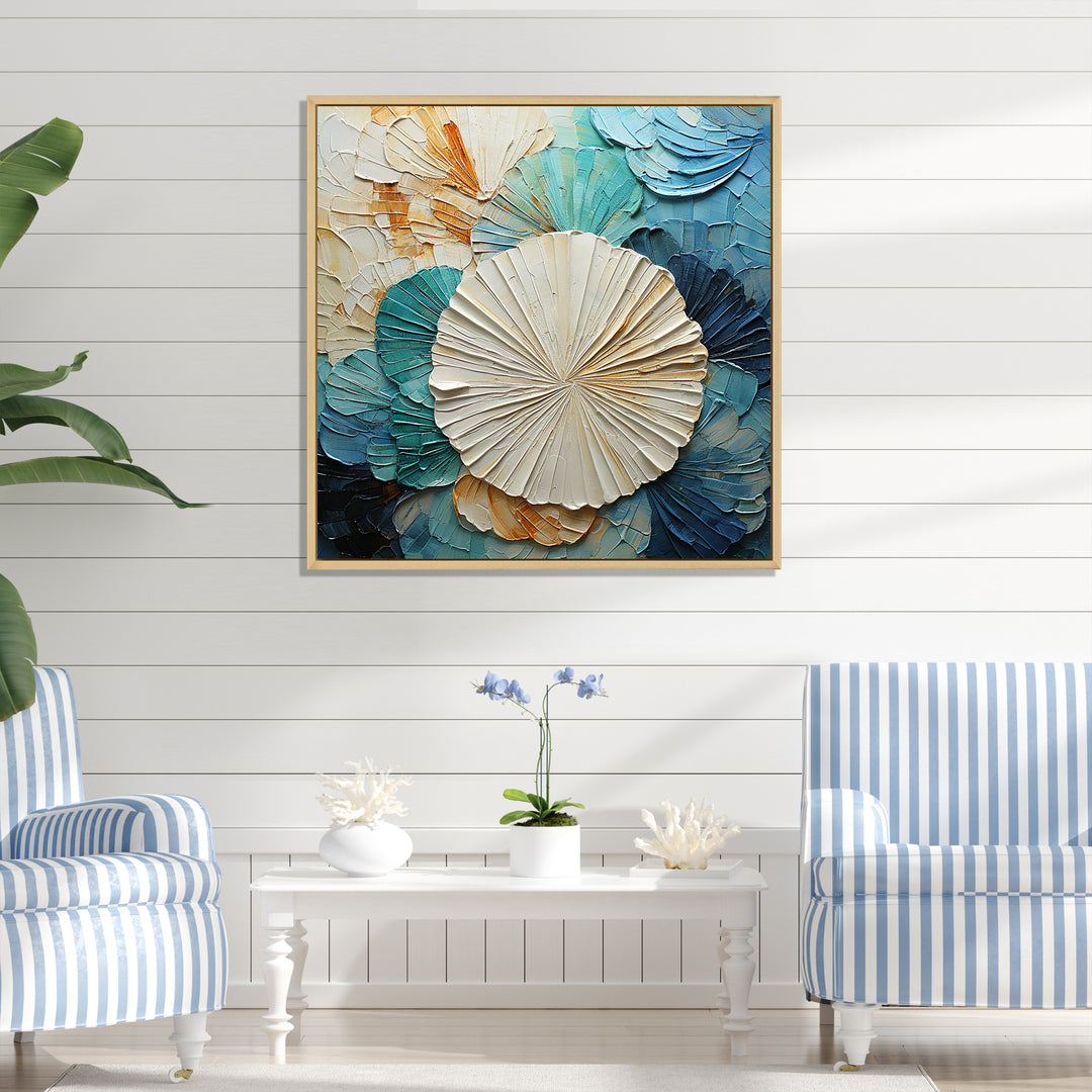 Coastal Mosaic Sea Creatures - Seashell Wall Art Prints