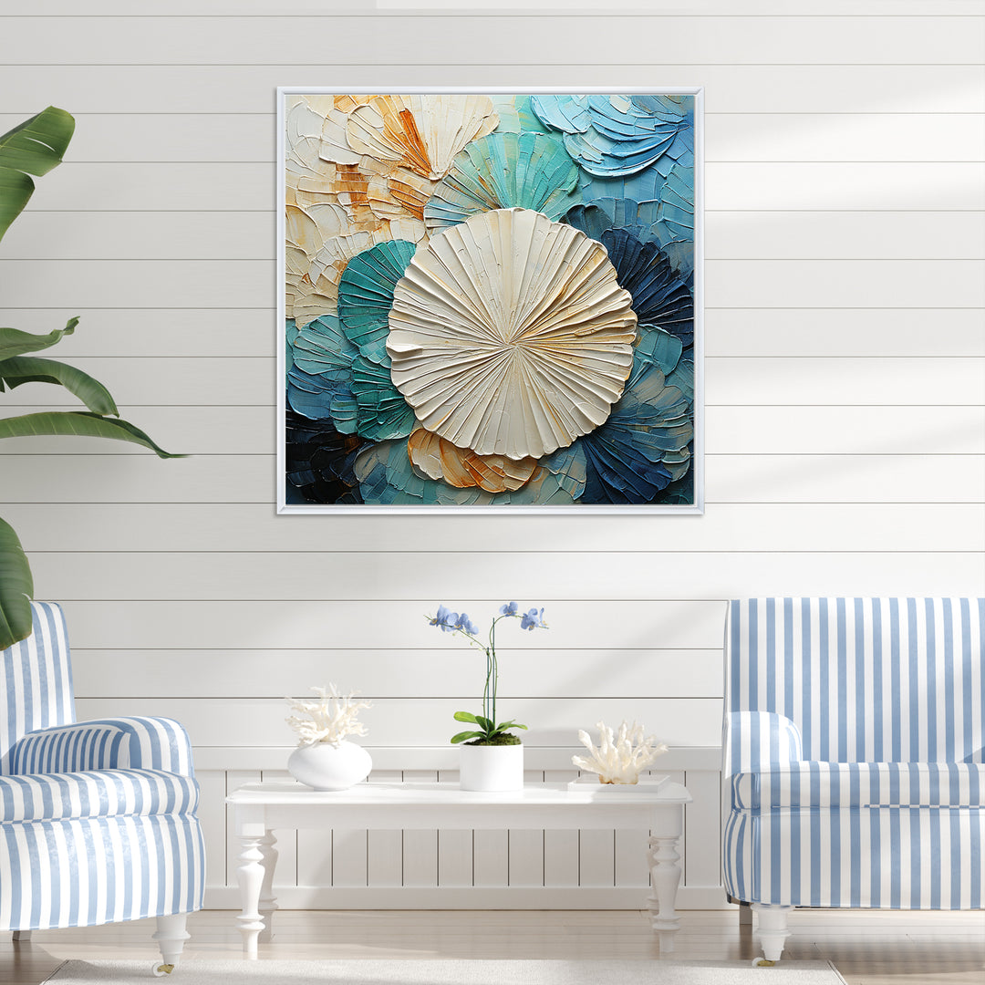 Coastal Mosaic Sea Creatures - Seashell Wall Art Prints