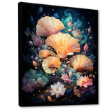 Seashells In A Cosmic Galaxy - Seashell Living Room Wall Art