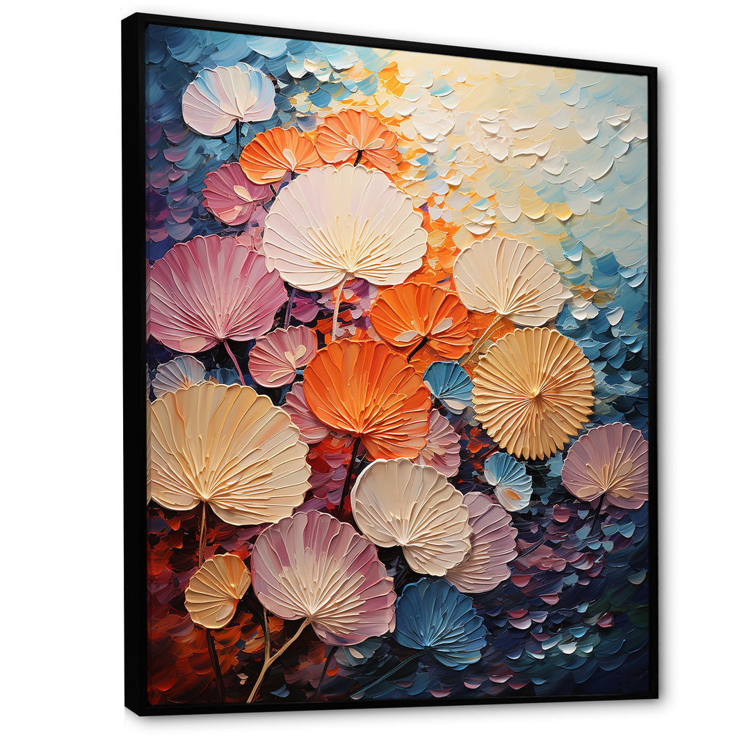 Coastal Harmony Dreamscape - Seashell Canvas Wall Art