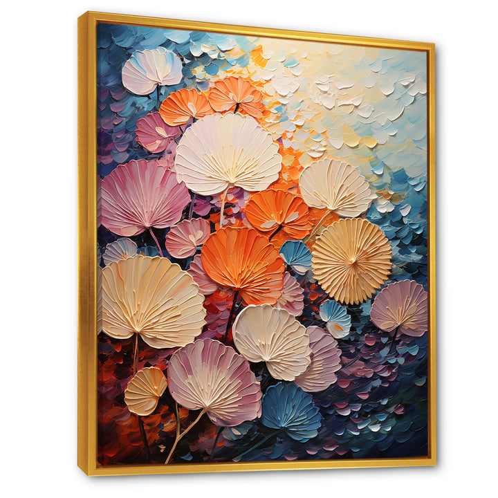 Coastal Harmony Dreamscape - Seashell Canvas Wall Art