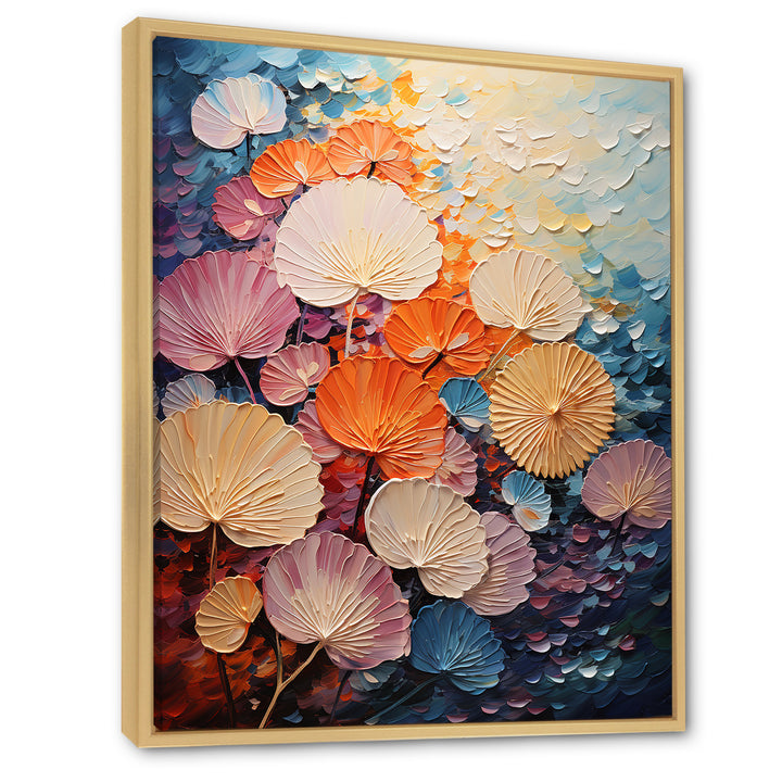 Coastal Harmony Dreamscape - Seashell Canvas Wall Art