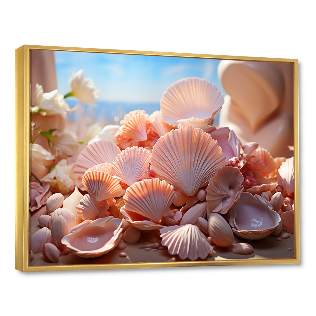 Romanticism Seashells - Seashell Canvas Wall Art