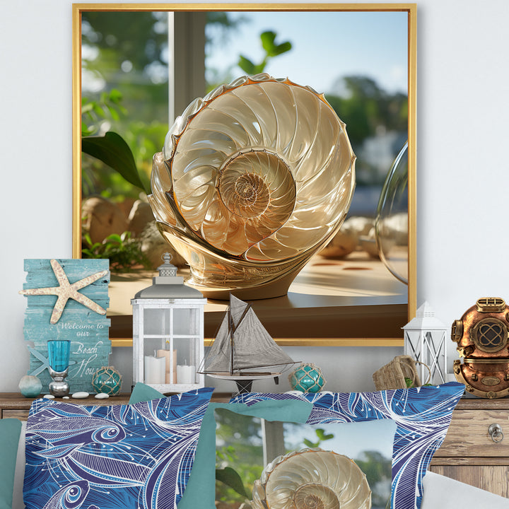 Seashell Treasures Vase - Seashell Wall Art Prints