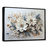 Seasonal Flowers Charm In Winter I - Floral Canvas Wall Art