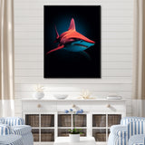 Red Shark Photo Haven - Shark Home Decor Art