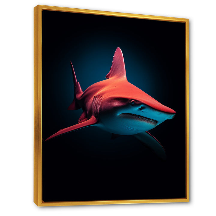 Red Shark Photo Haven - Shark Home Decor Art