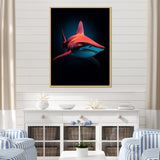 Red Shark Photo Haven - Shark Home Decor Art