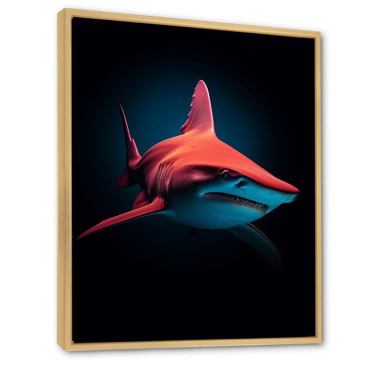 Red Shark Photo Haven - Shark Home Decor Art