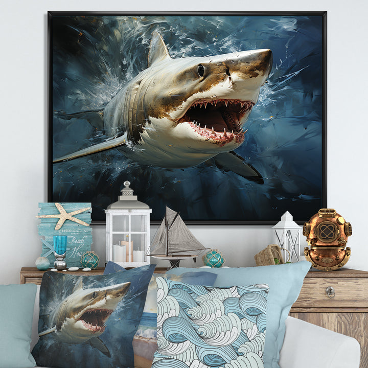 Sark Mako Momentum - Shark Living Room Wall Art