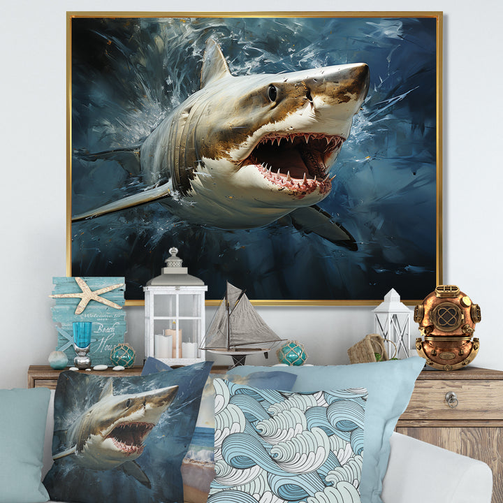 Sark Mako Momentum - Shark Living Room Wall Art