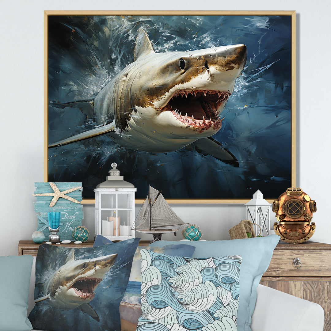 Sark Mako Momentum - Shark Living Room Wall Art