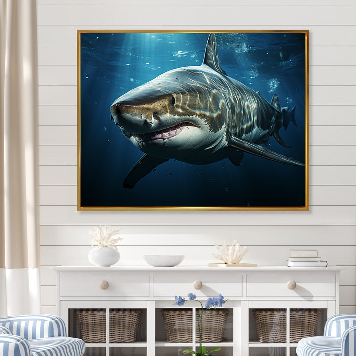 Oceans Blue Ghost Shark Photography - Shark Wall Decor