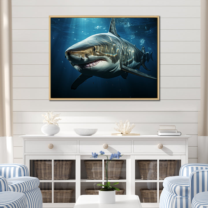 Oceans Blue Ghost Shark Photography - Shark Wall Decor