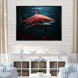 Oceans Red Ghost Shark Photography - Red Shark Wall Art