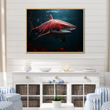 Oceans Red Ghost Shark Photography - Red Shark Wall Art