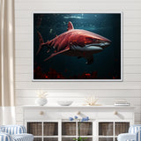 Oceans Red Ghost Shark Photography - Red Shark Wall Art