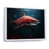 Oceans Red Ghost Shark Photography - Red Shark Wall Art
