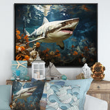 Shark Ballet Painting - Gray Shark Wall Art