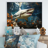 Shark Ballet Painting - Gray Shark Wall Art