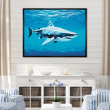 Tiger Shark Territory - Shark Living Room Wall Art