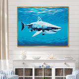 Tiger Shark Territory - Shark Living Room Wall Art