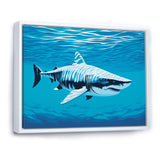 Tiger Shark Territory - Shark Living Room Wall Art