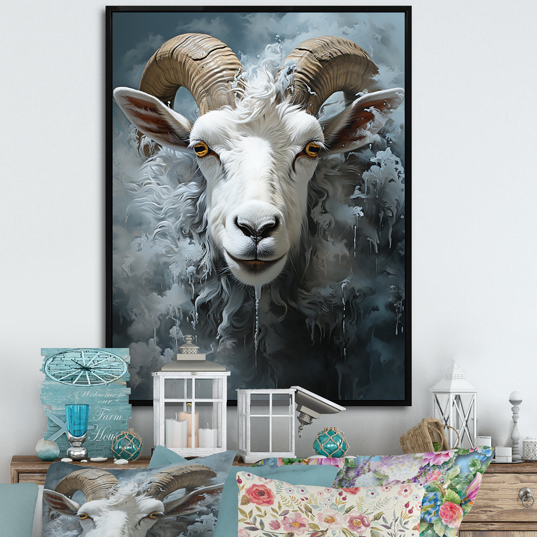 Moody Minimalism Sheep - Sheep Wall Decor
