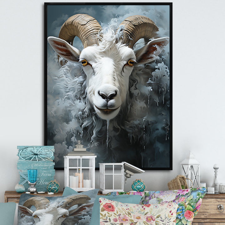 Moody Minimalism Sheep - Sheep Wall Decor